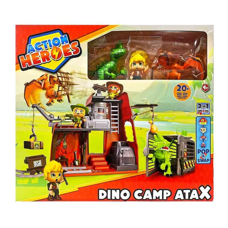 Dino Camp Attack set – akcioni kamp sa dinosaurusima i figurama