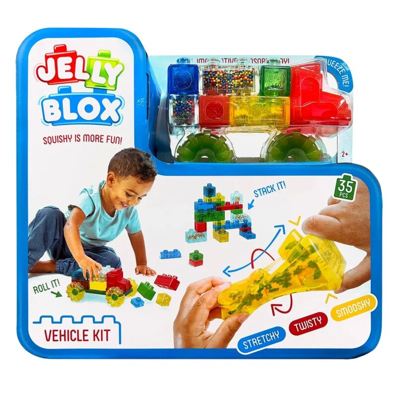 Jelly Blox Vehicle Kit - Gumene Kocke za Sastavljanje Vozila