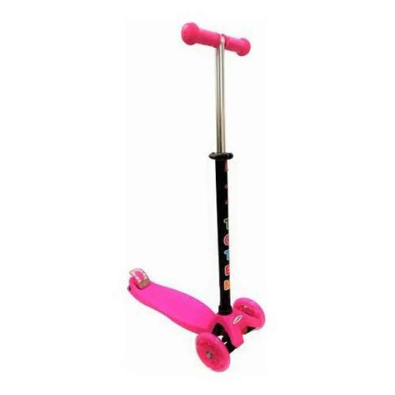 Trotinet na tri točka za devojčice BBO Totem Pink, LED točkovi, podesiva ručka