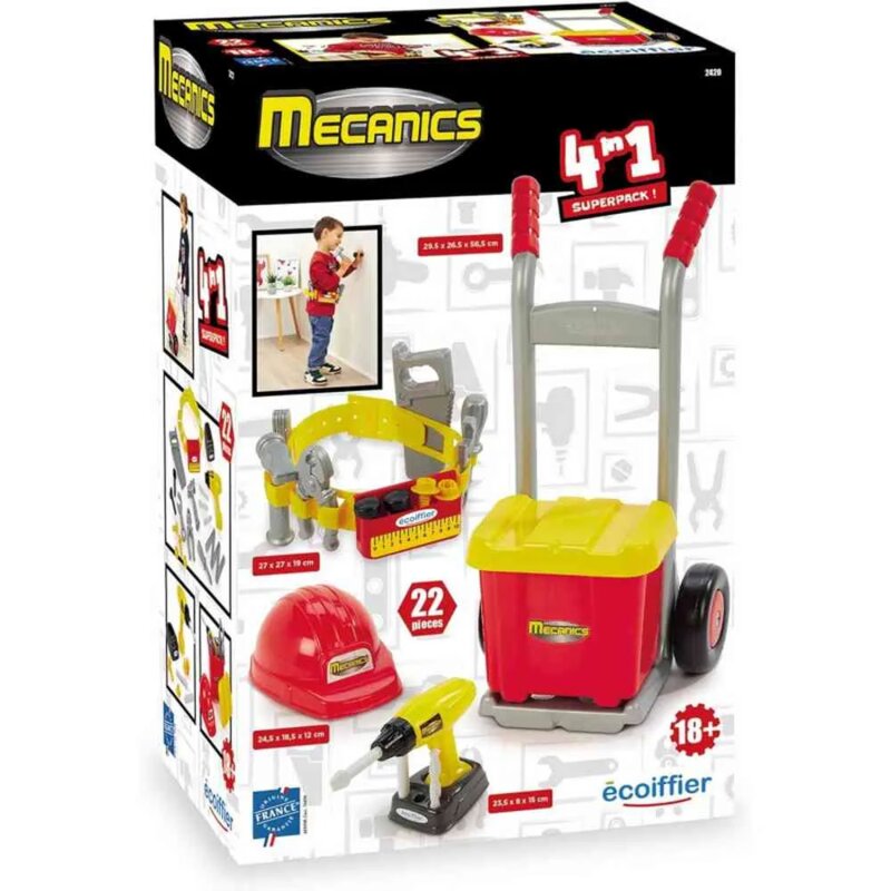 Ecoiffier Radni Set za Decu Handyman 3 u 1
