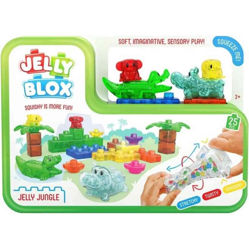 JELLY BLOX Gumene kocke Jungle Set