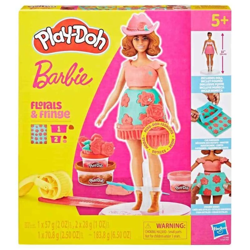 Play-Doh Barbie Florals & Fringe set za modeliranje