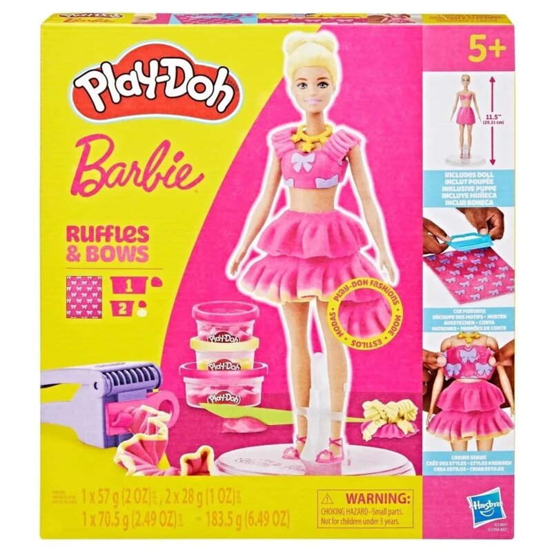 Play-Doh Barbie Ruffles & Bows set za kreativno oblačenje