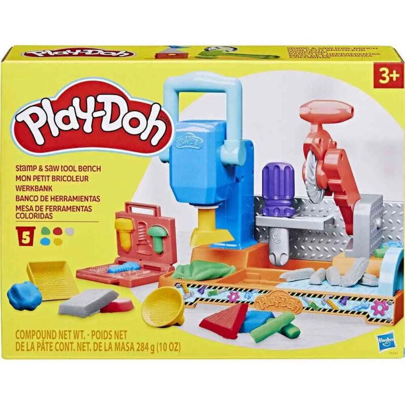 Play-Doh Stamp 'n Saw Tool Bench – kreativni set za modelovanje sa alatima