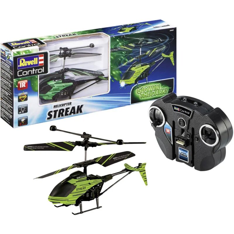 Revell Heli Streak Glow in the Dark – Mini Helikopter sa IR Daljinskim Upravljačem