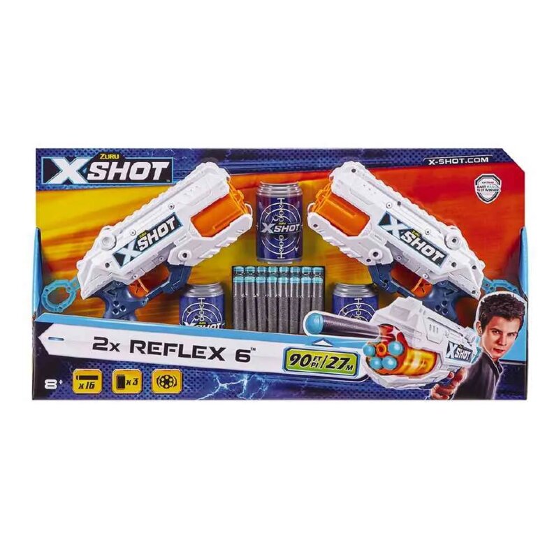 X-Shot Excel Reflex Double Blasters – igračka pištolj sa rotirajućom cevi