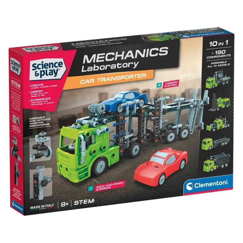Clementoni Science & Play – Mehanički transporter vozila