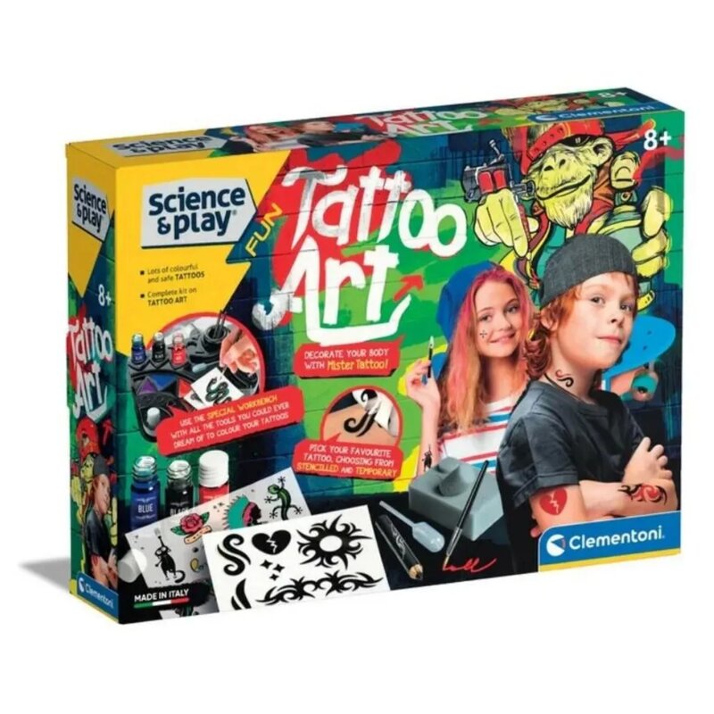 Clementoni kreativni set za tetoviranje