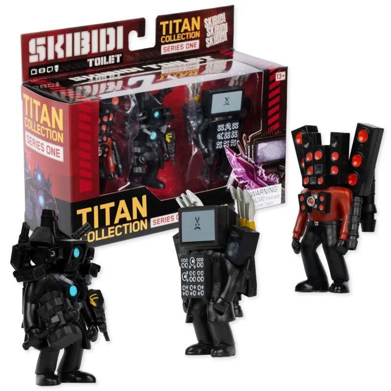 SKIBIDI TOILET Titan figure – set od 3 mini figure