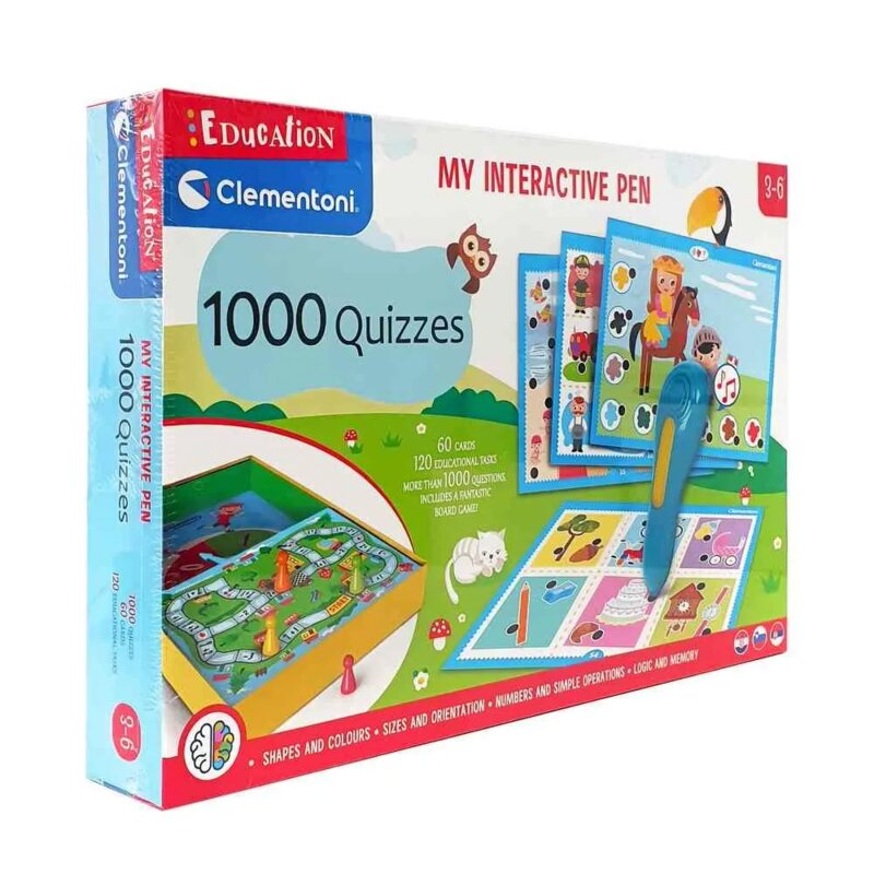 Interaktivni edukativni kviz set sa olovkom - 1000 pitanja, 32 kartice
