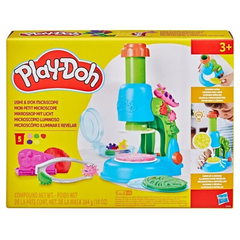 Play-Doh Light n' Look mikroskop set za kreativnu igru