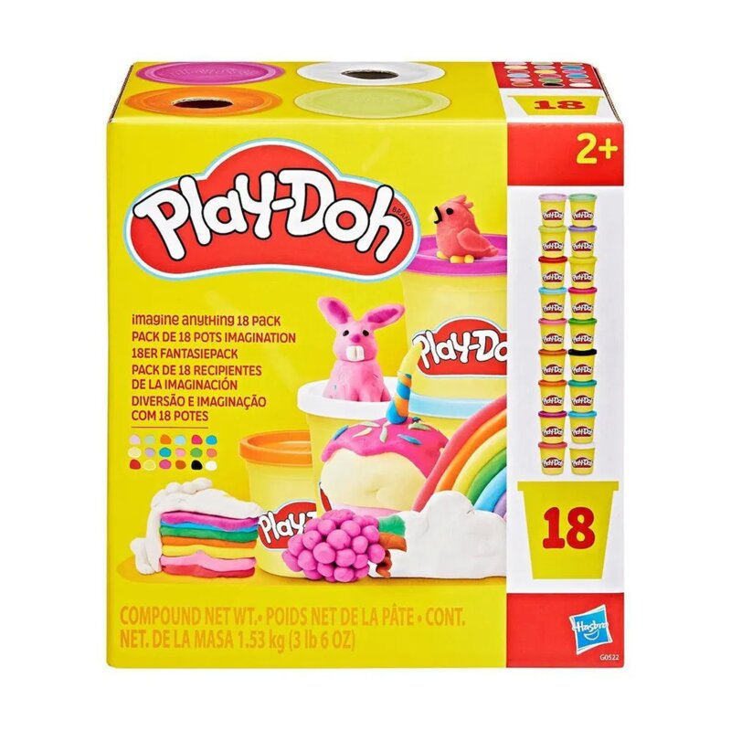 Play-Doh Imagine Anything set plastelina, 18 konzervica