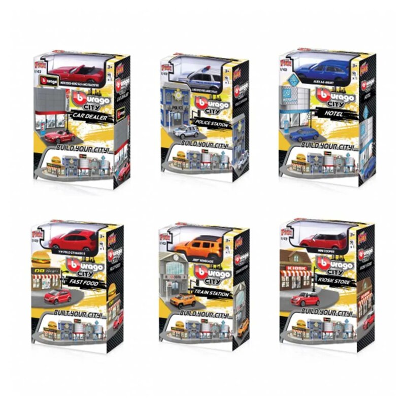 Burago Fire City Stanica sa Vozilom 1:43