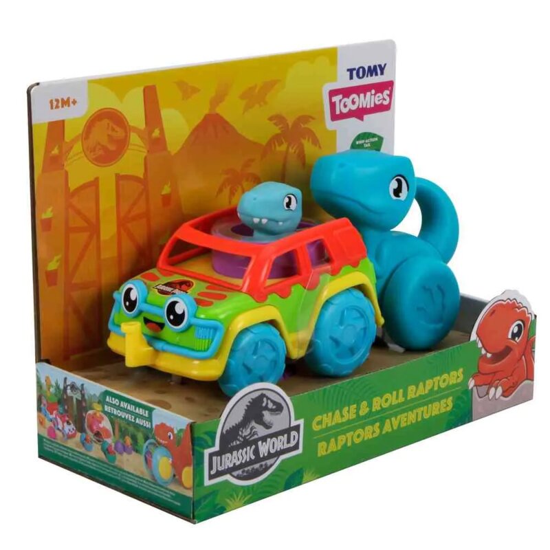 TOMY Chase & Roll Raptors — igračka dinosaurus za bebe