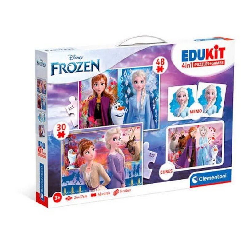 Clementoni edukativni set puzli 4 u 1 Frozen