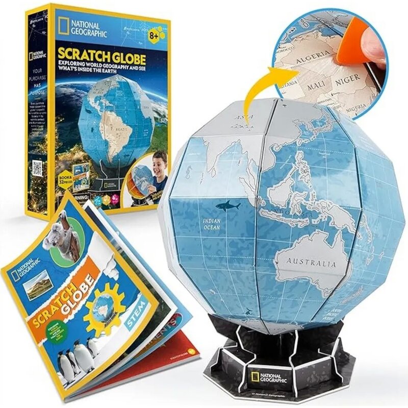 CubicFun 3D Puzzle Globus sa postoljem, 32 elementa