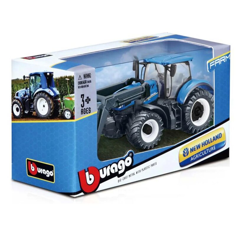 Burago Traktor sa kašikom, igračka za decu, 10 cm
