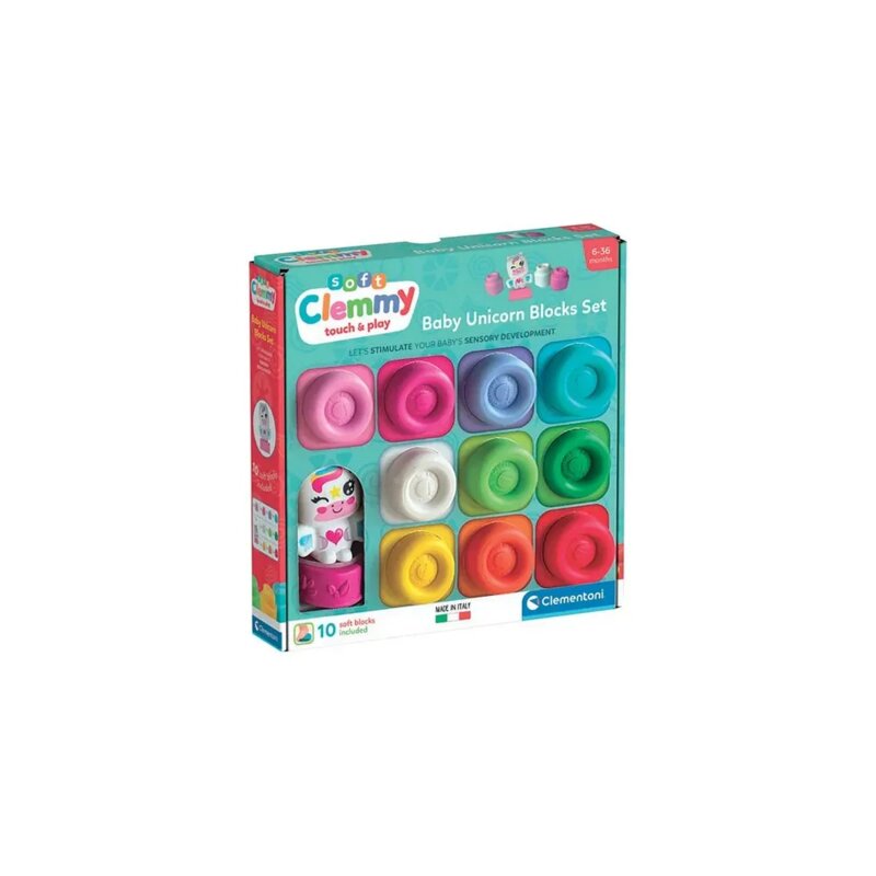 Clementoni Clemmy kocke Jednorog 10 kom