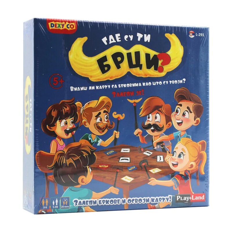 Play Land Gde su ti brkovi? – društvena igra za decu
