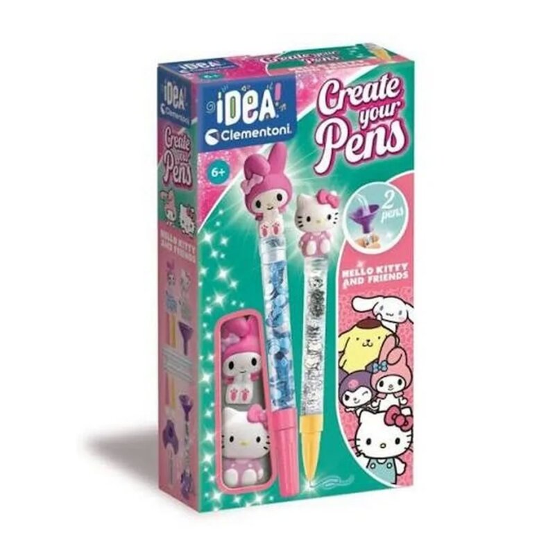 Clementoni Napravi svoje olovke Hello Kitty i My Melody – kreativni set za devojčice
