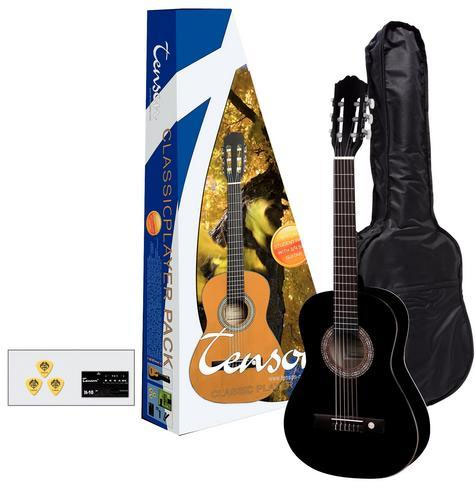 Tenson starter set classic guitar  ¾  Player Pack Black