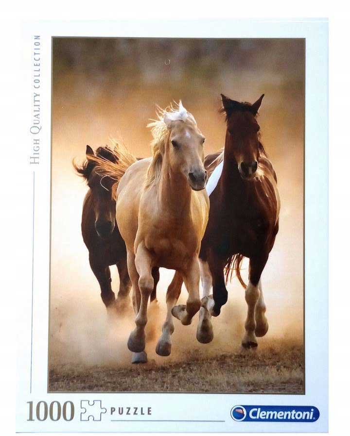Puzzle slagalica 1000 delova Konji u galopu Clementoni HQC 39168