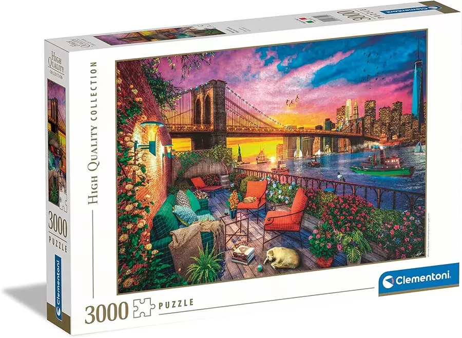 Puzzle slagalica 3000 delova Balkon na Menhetnu Clementoni HQC 33552