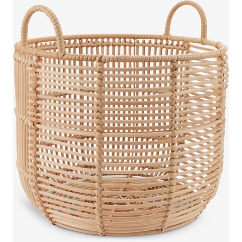 Pletena korpa PE Ø35xV35cm natur