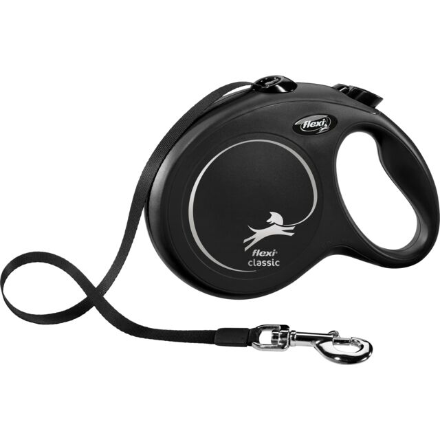 Povodac za pse do 50kg Flexi Classic black 8m TRIXIE 11731