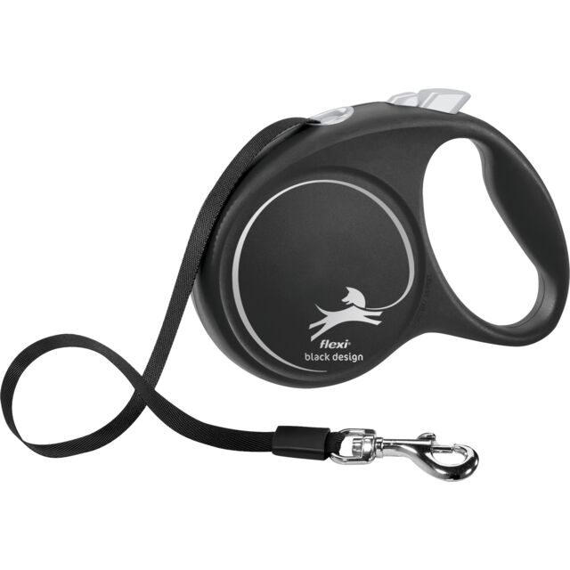 Povodac za pse do 50kg Flexi Black Design 5m balck/grey TRIXIE 12371