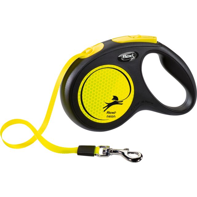 Povodac za pse do 25kg Flexi Neon 5m yellow TRIXIE 209321