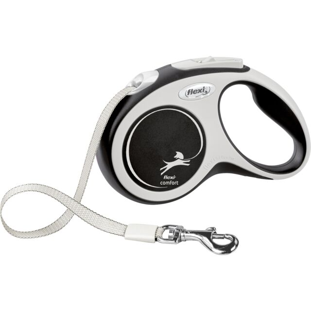 Povodac za pse do 15kg Flexi Comfort 5m black TRIXIE 213401