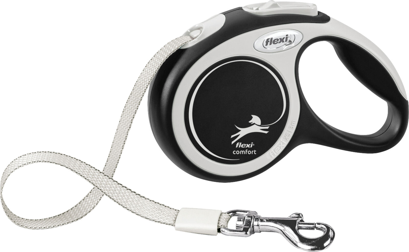 Povodac za pse do 12kg Flexi Comfort 3m black TRIXIE 213301