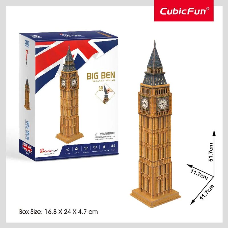 CubicFun 3D Puzzle Big Ben – 47 delova, model C094h