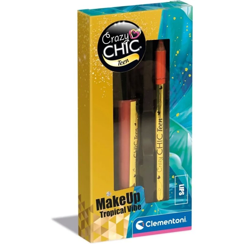Crazy Chic Mini Set za Šminkanje – Sjaj i Olovka za Usne