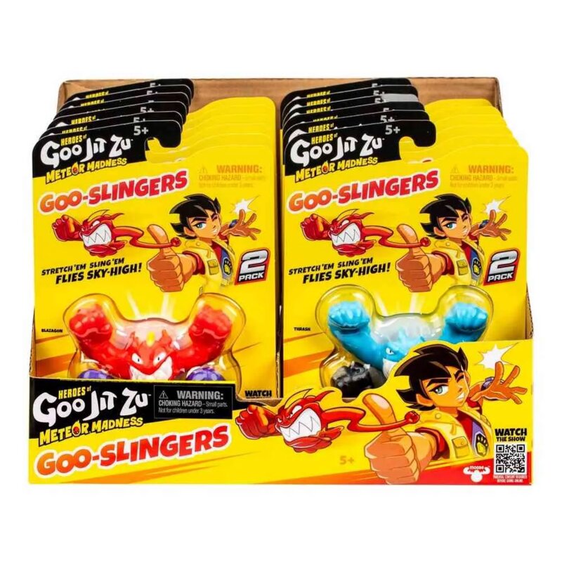Goo Jit Zu Meteor Madness Goo Slingers akcione figure, pakovanje 2 komada