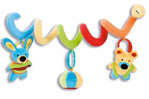 Olmitos Spiralna igračka za kolica i krevetac Zeka&Meda&Lopta 3900