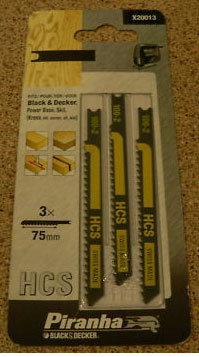 Piranha čelični list za ubodnu testeru 3 kom. X20013