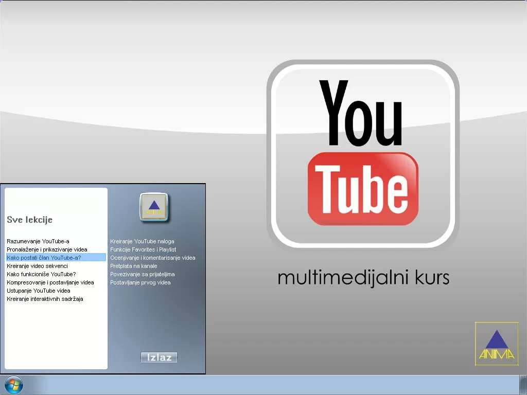 Multimedijalni kurs YouTube