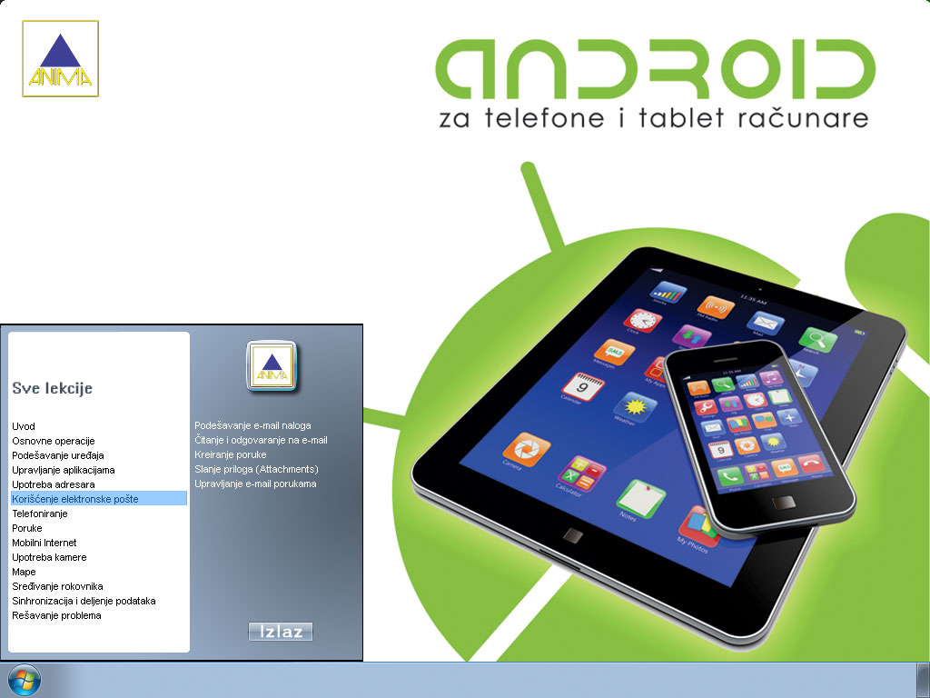 Multimedijalni kurs Android za telefone