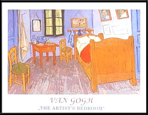 Van Gogh - The artists bedroom  - 40/50 HPLN