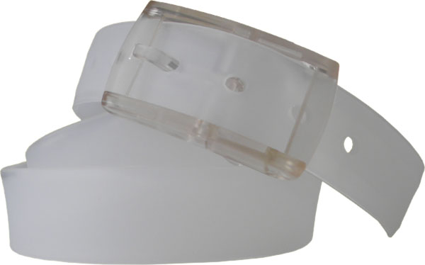 Q belts Wide - transparentni unisex silikonski kaiš