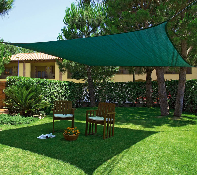 Mreža Protiv Sunca u zelenoj boji 3.6 x 3.6 x 3.6 m