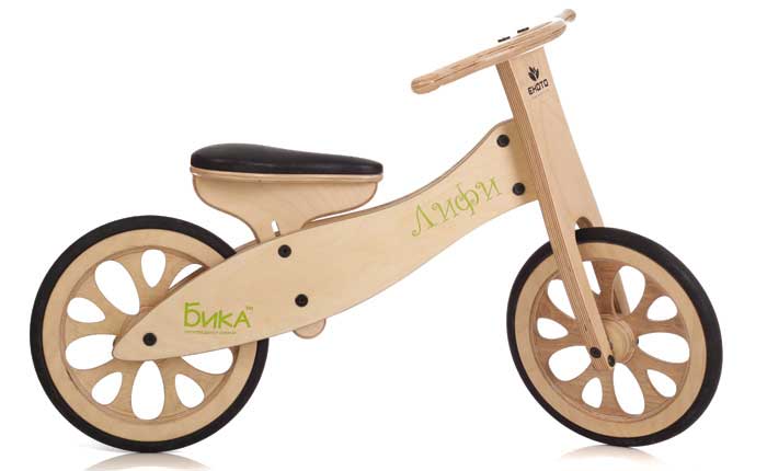 Bika Liffy Drveni Bicikl - crni