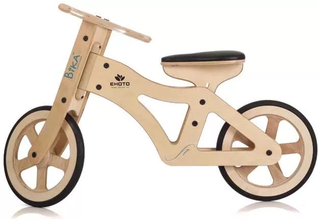 Bika F7 Ekološki Drveni Bicikl - crni