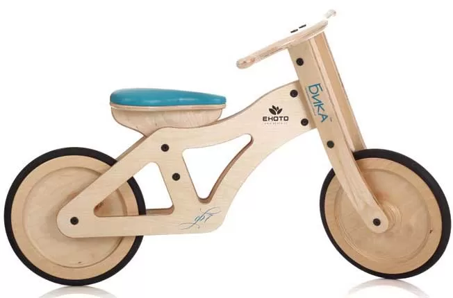 Bika F7 Ekološki Drveni Bicikl - plavi