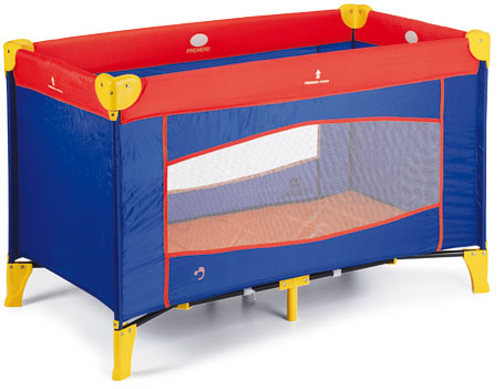 Plebani Prenosivi Krevetac Travel Blu/Rosso 051-R  