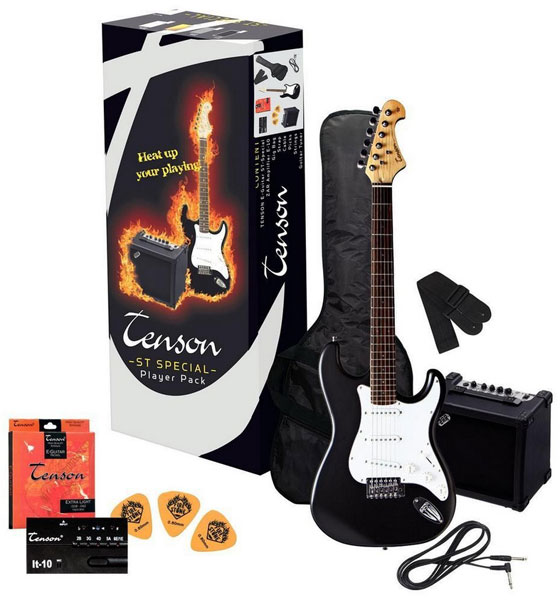 Tenson E-Guitars ST Player Pack F502.542
