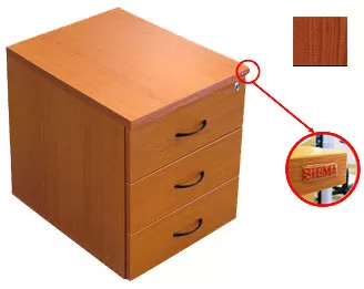 Sigma pokretna polica sa tri fioke u boji trešnje