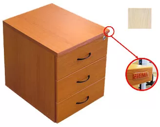 Sigma pokretna polica sa tri fioke u boji javora